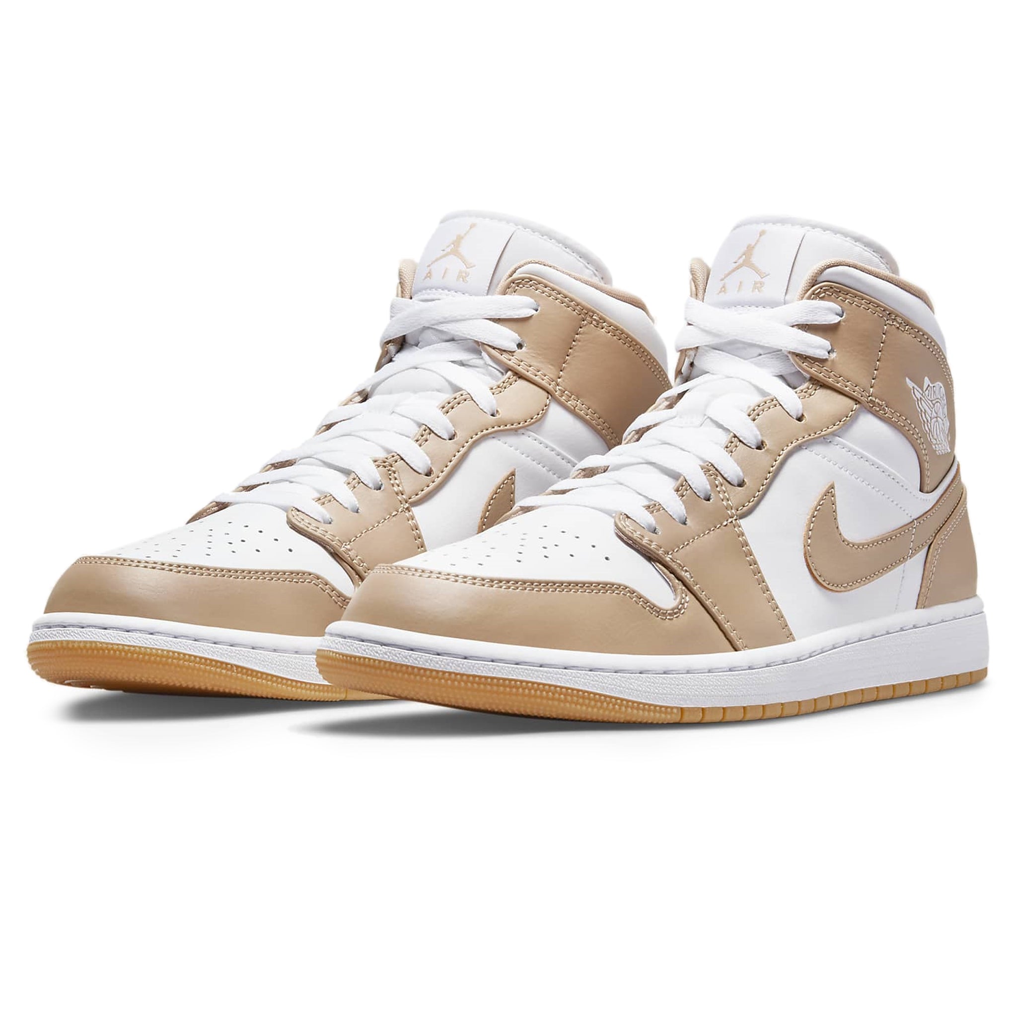 Air Jordan 1 Mid Tan Gum - Google SEO friendly result: Shop the Air Jordan 1 Mid Tan Gum Sneakers Now!