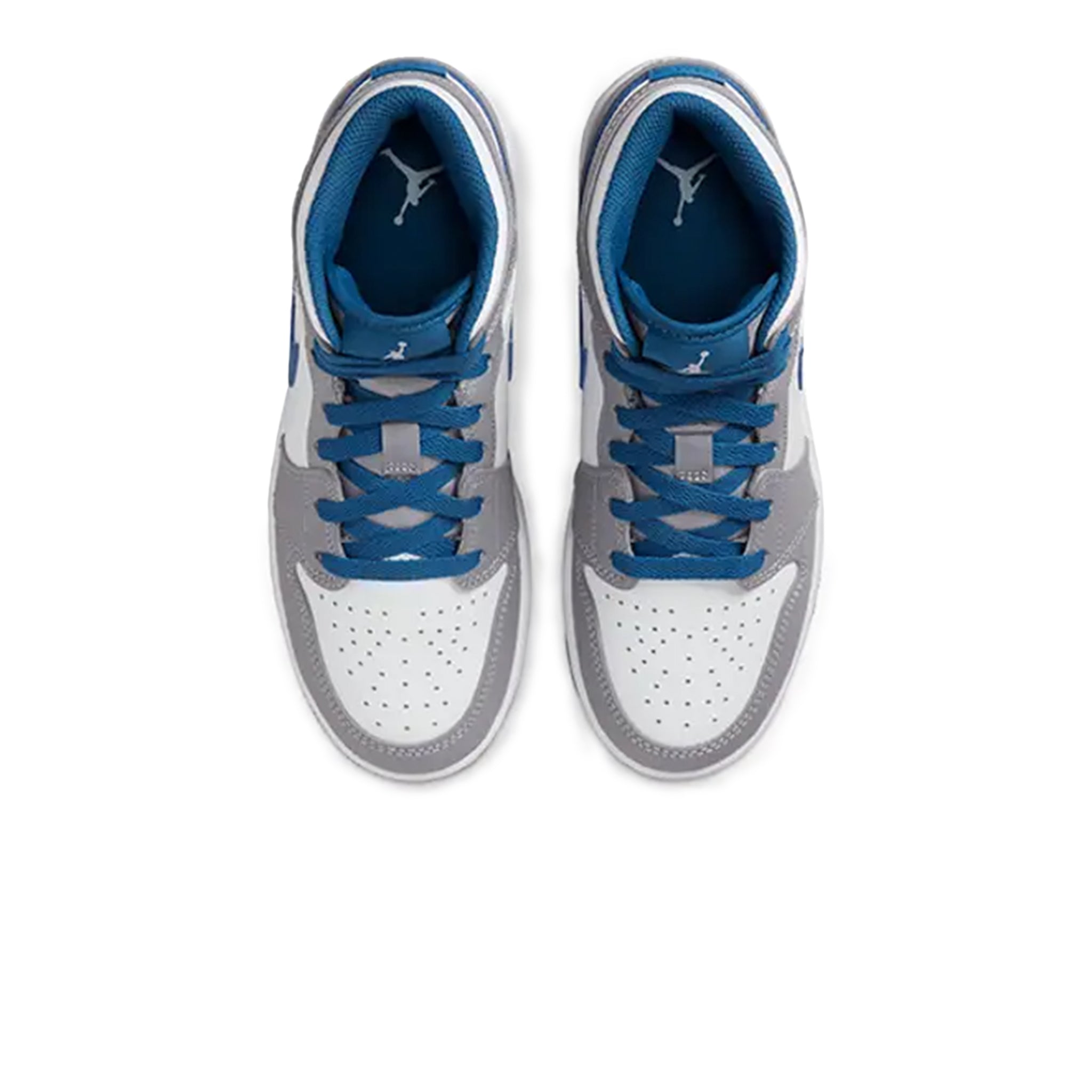 Air Jordan 1 Mid True Blue Cement (GS) - Shopping for Sneakers