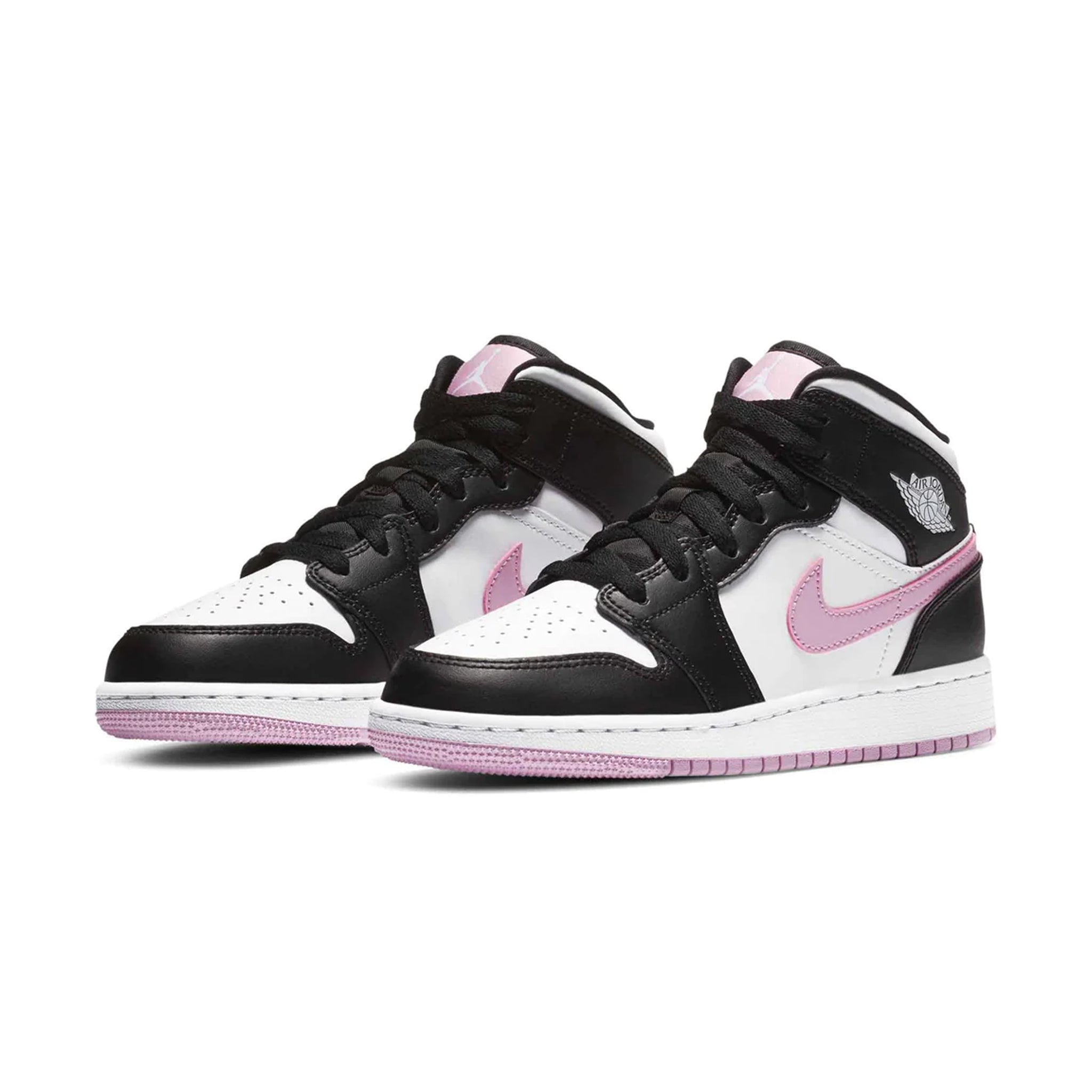 Air Jordan 1 Mid White Arctic Pink kids sneakers