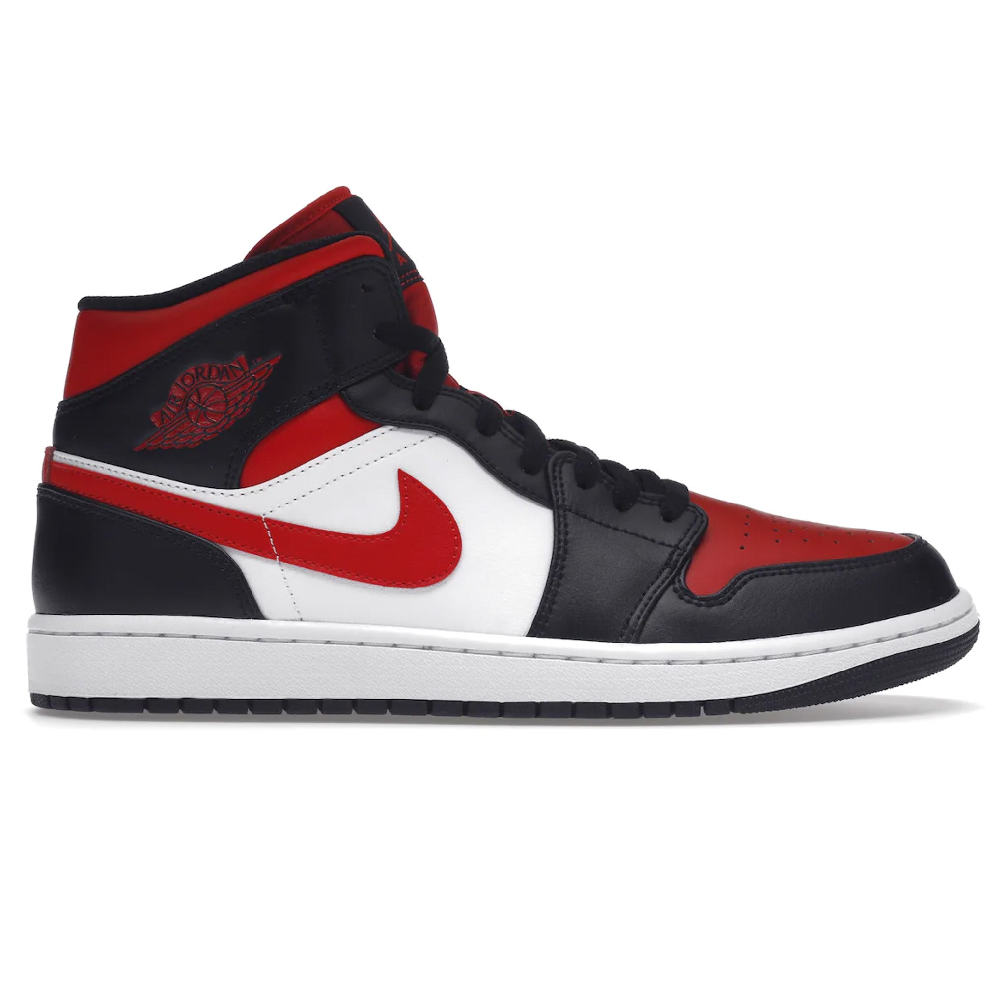 Air Jordan 1 Mid - White Black Red (2022)