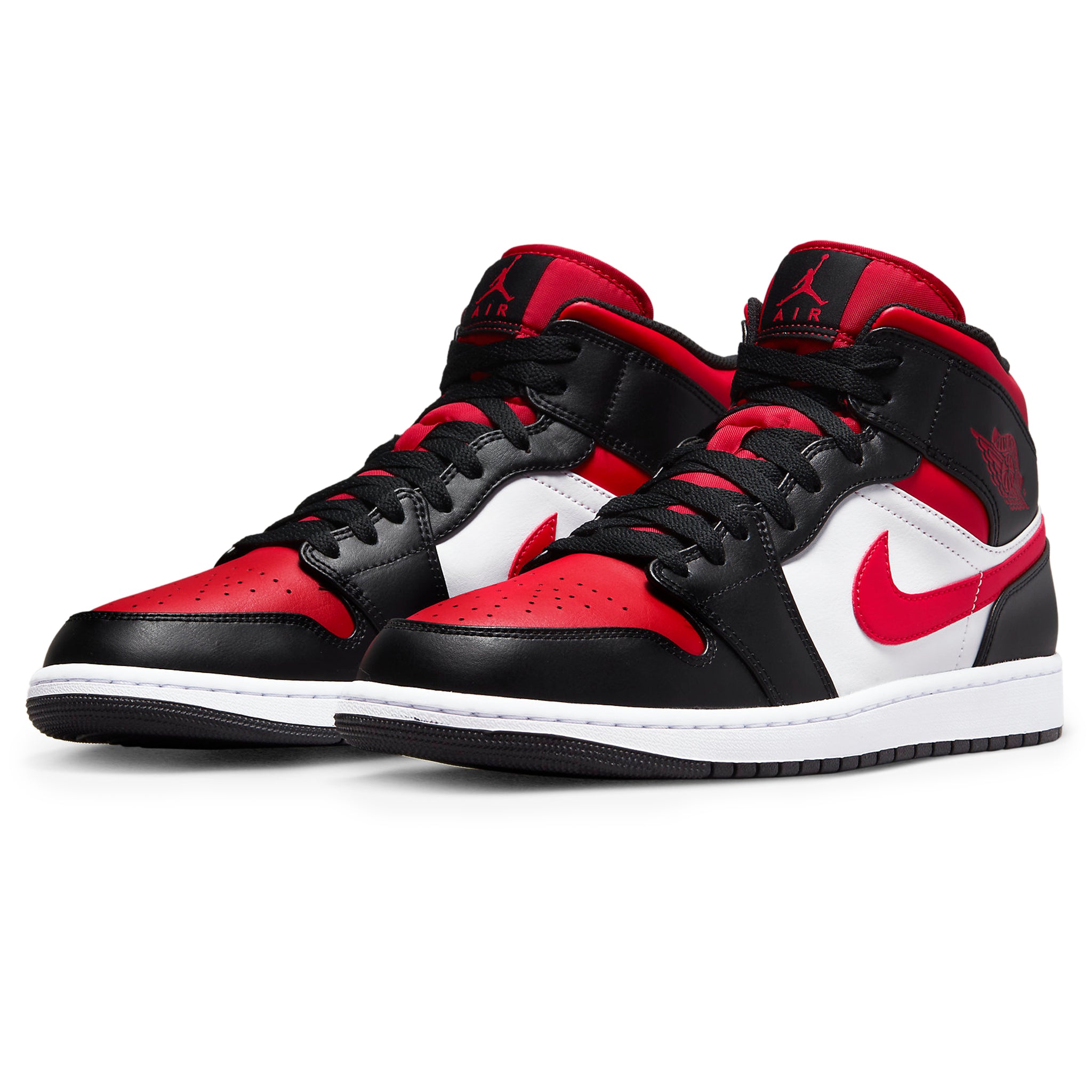 Air Jordan 1 Mid - White Black Red (2022)