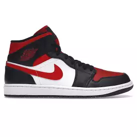 Air Jordan 1 Mid - White Black Red (2022)