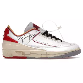 Air Jordan 2 Off-White Low White Varsity Red