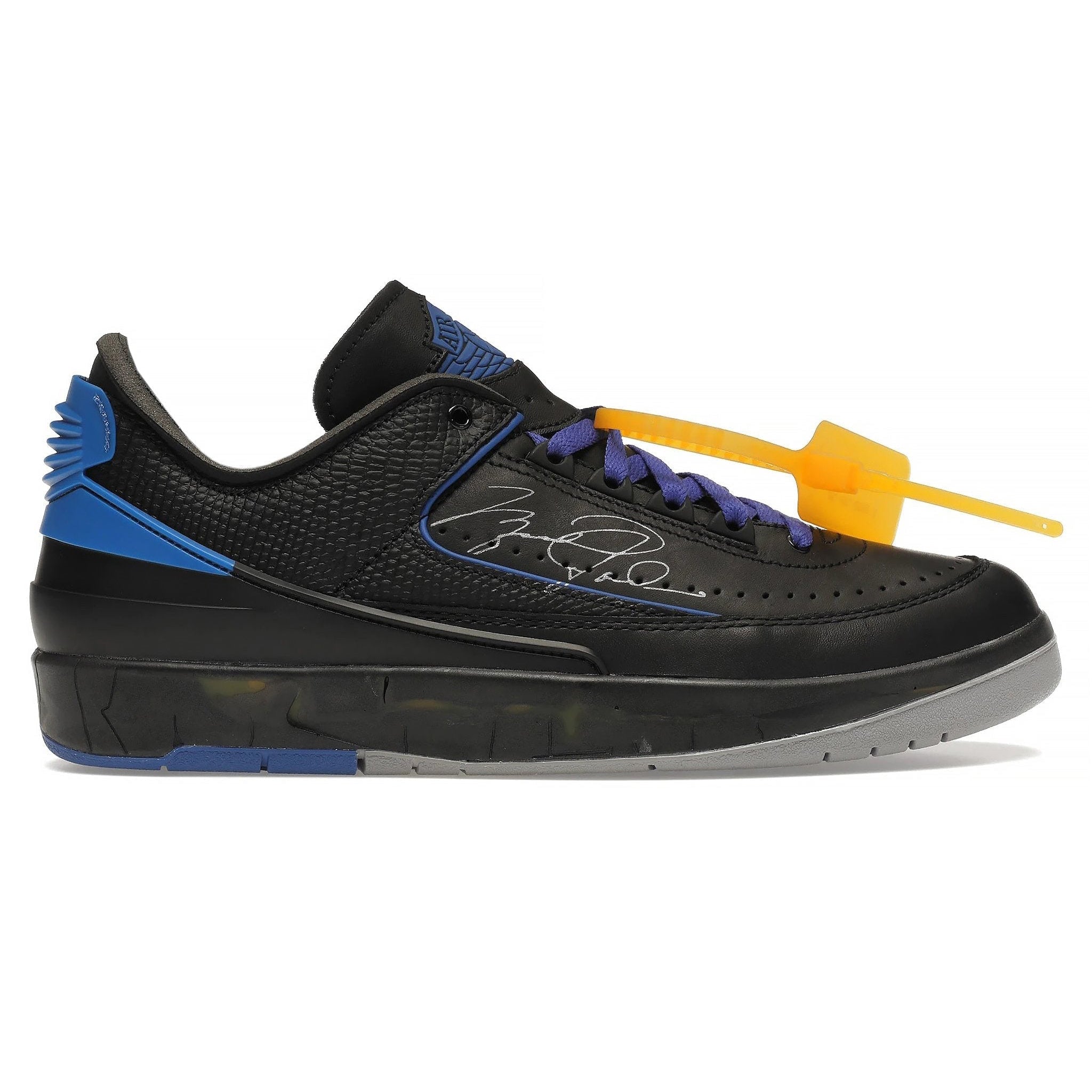 Air Jordan 2 Off-White Retro Low Black Blue - Buy Online