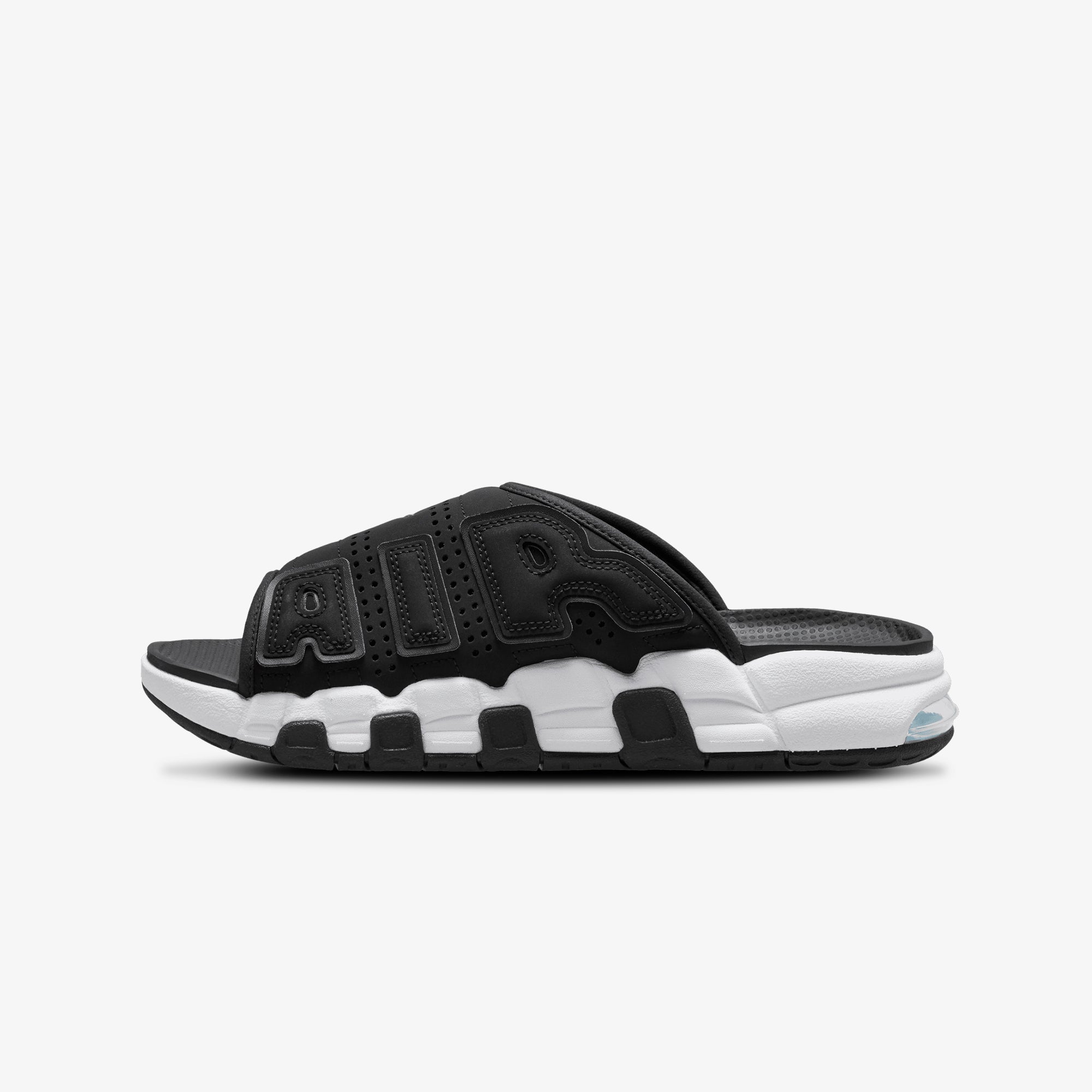 AIR MORE UPTEMPO 'BLACK/WHITE-BLACK-CLEAR' - Nike, black and white sneakers