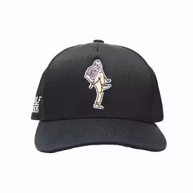 Angry Golfer Golf Hat - Black SnapBack with Curved Brim