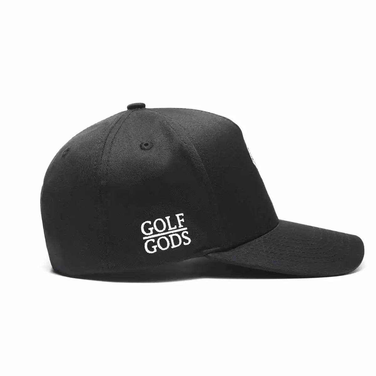 Angry Golfer Golf Hat - Black SnapBack with Curved Brim