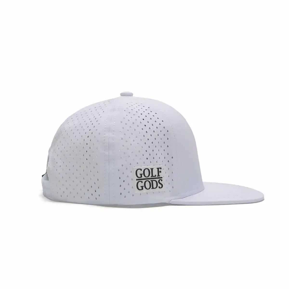 Angry Golfer Golf Hat - White Flat Brim - TOUR PRO