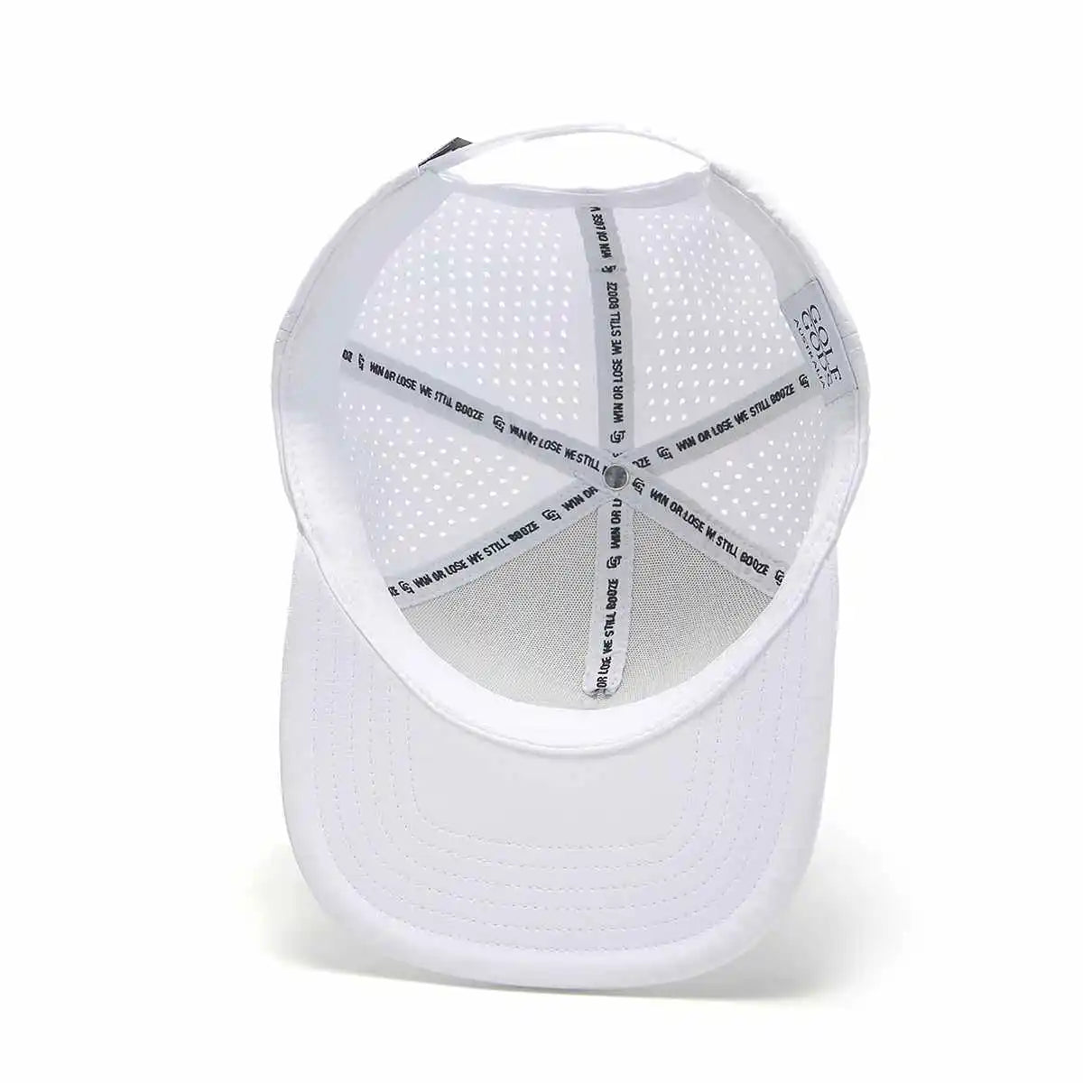 Angry Golfer Golf Hat - White Flat Brim - TOUR PRO