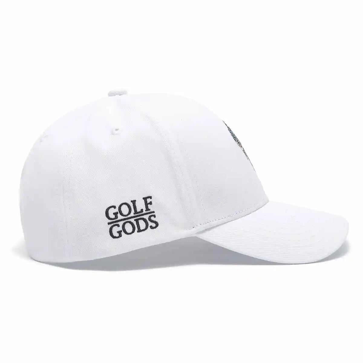 Angry Golfer SnapBack Golf Hat - White Curved Brim