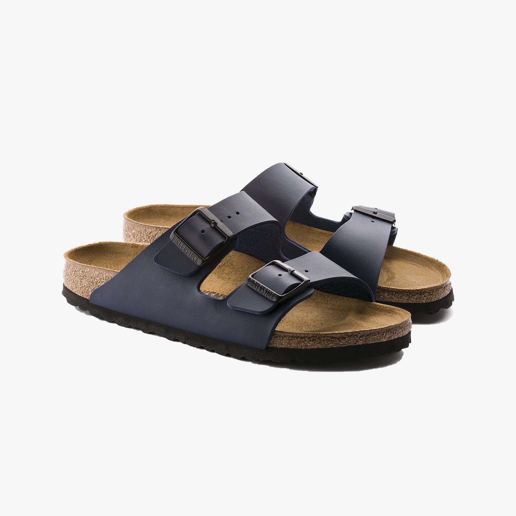 Arizona Birko-Flor Blue Sandals - Shop Now