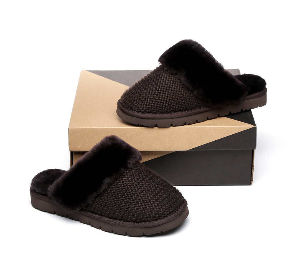 Australian Shepherd Women's UGG Sheepskin Wool Slipper - Linden