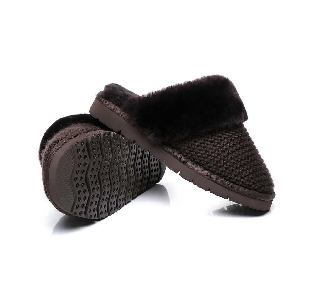 Australian Shepherd Women's UGG Sheepskin Wool Slipper - Linden