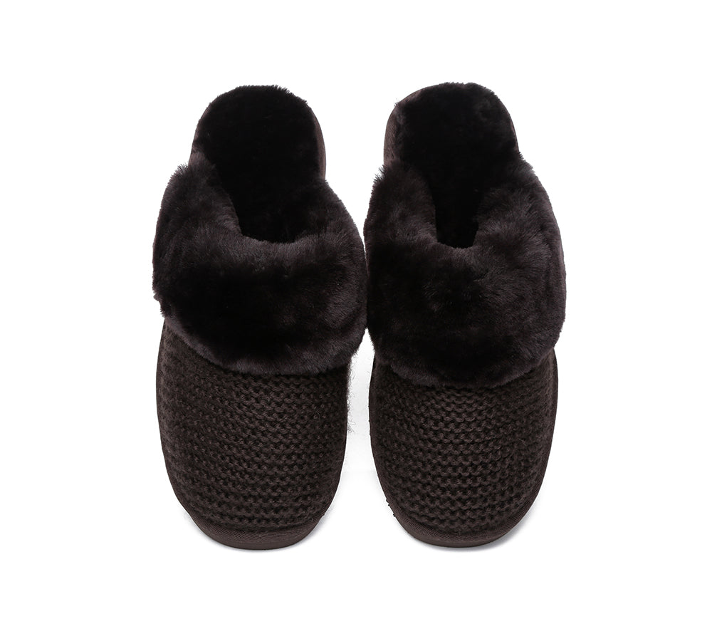 Australian Shepherd Women's UGG Sheepskin Wool Slipper - Linden