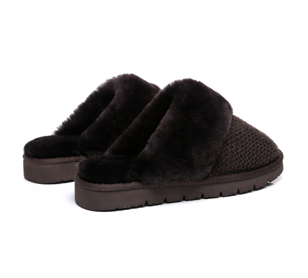 Australian Shepherd Women's UGG Sheepskin Wool Slipper - Linden