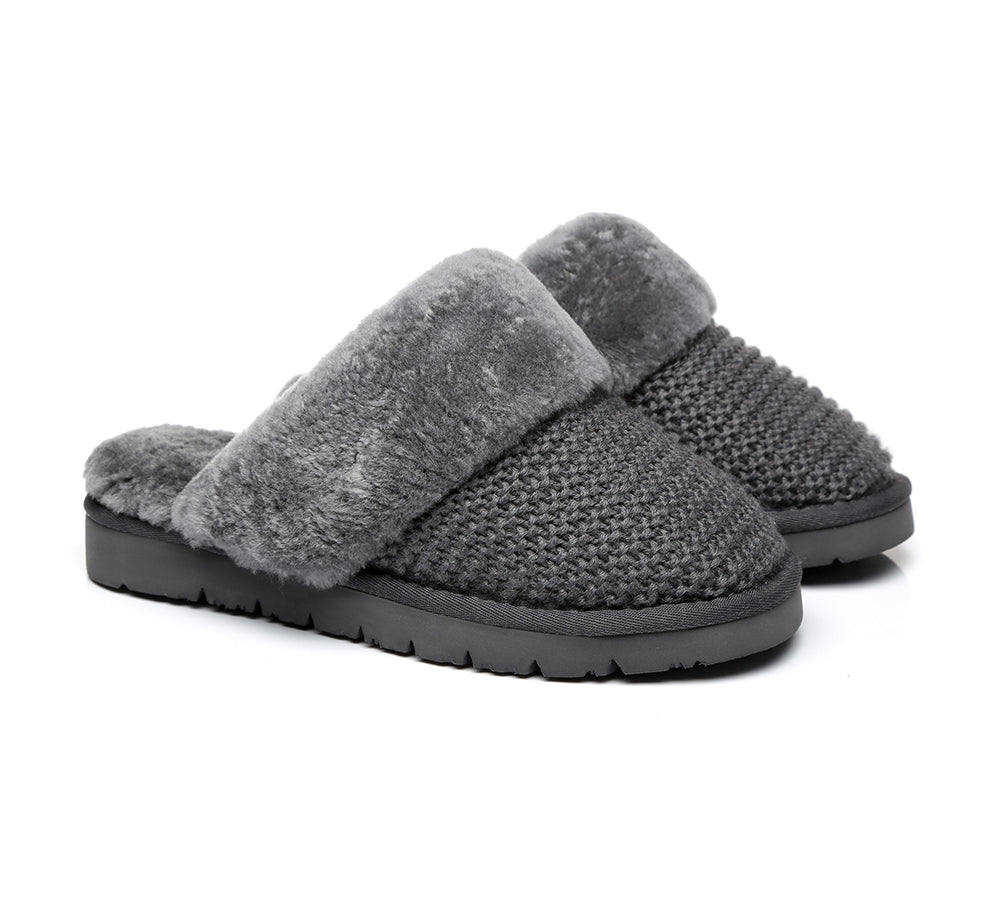 Australian Shepherd Women's UGG Sheepskin Wool Slipper - Linden