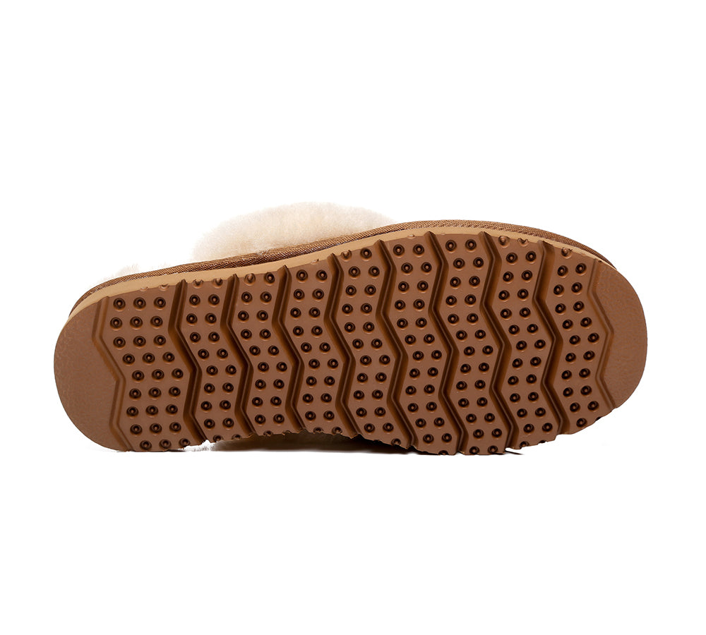 Australian Shepherd Women's UGG Sheepskin Wool Slipper - Linden