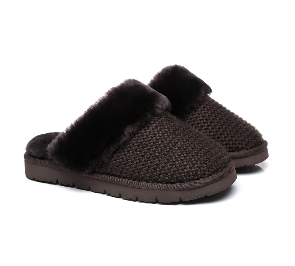 Australian Shepherd Women's UGG Sheepskin Wool Slipper - Linden