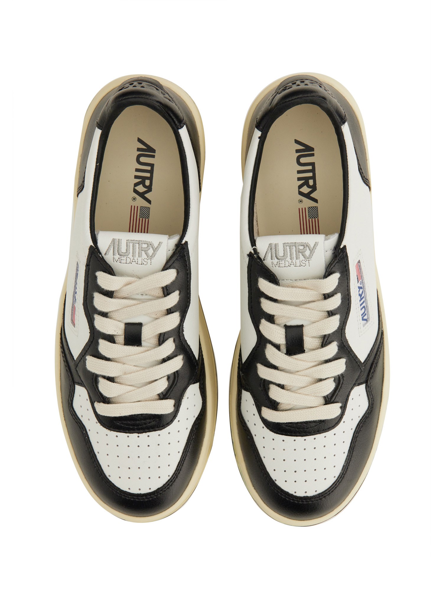 Autry Leather Medalist Platform Low Sneakers