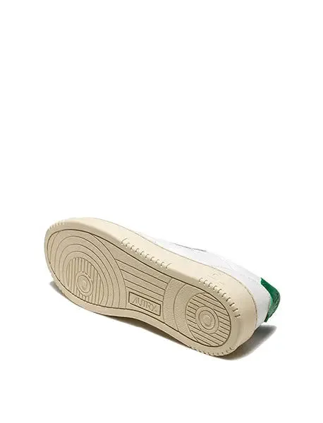 Autry Low Leather Trainers - White / Green