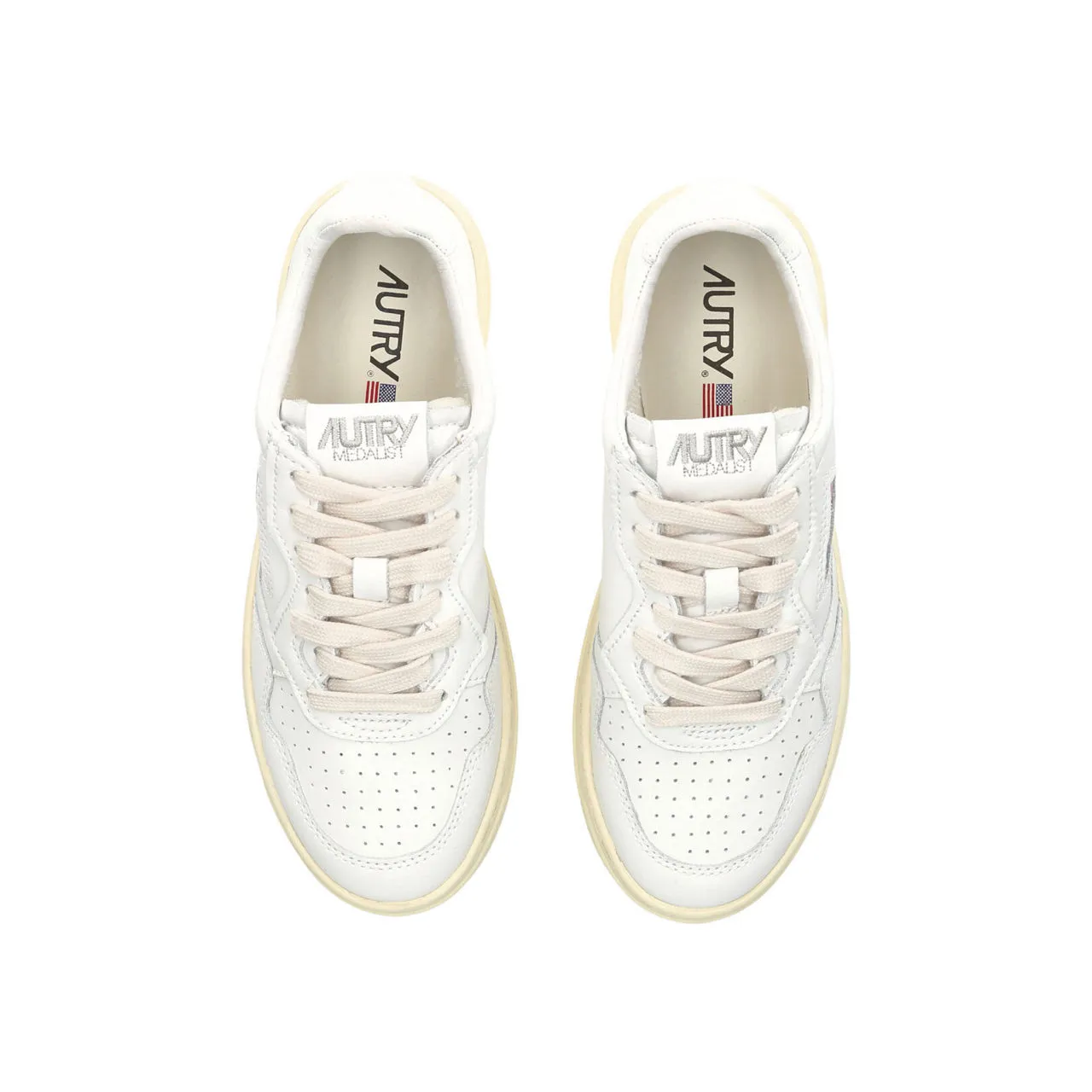 Autry Medalist Low Top Trainer White