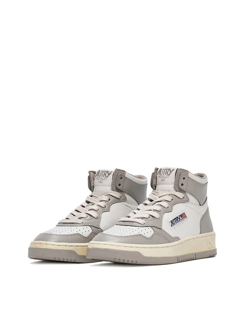 Autry Mid Trainers White / Vapour - Shop Now