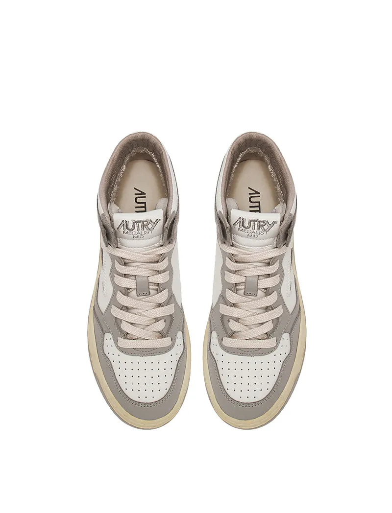 Autry Mid Trainers White / Vapour - Shop Now