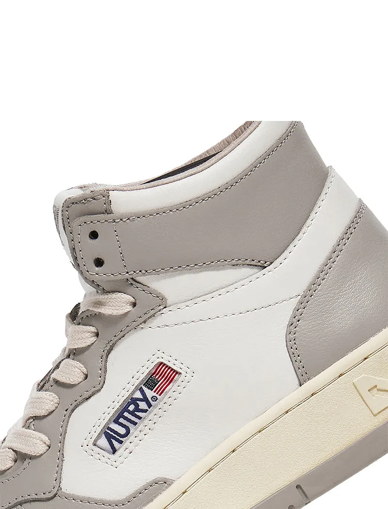 Autry Mid Trainers White / Vapour - Shop Now