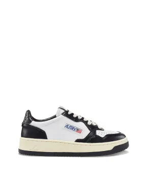 Autry Women's Leather Low Trainer - White/Black.