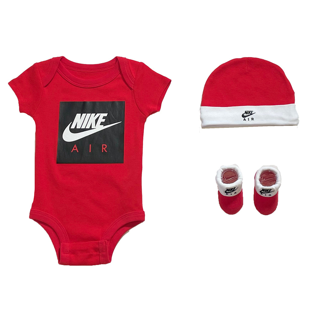 Baby Red 3 Piece Set - Red Baby Clothing Set - Newborn Baby Red Outfit Set