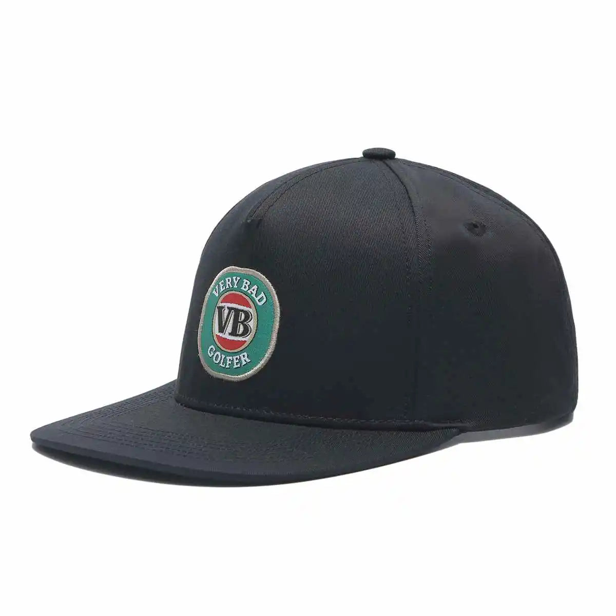 Bad Golfer Black SnapBack Golf Hat - Flat Brim