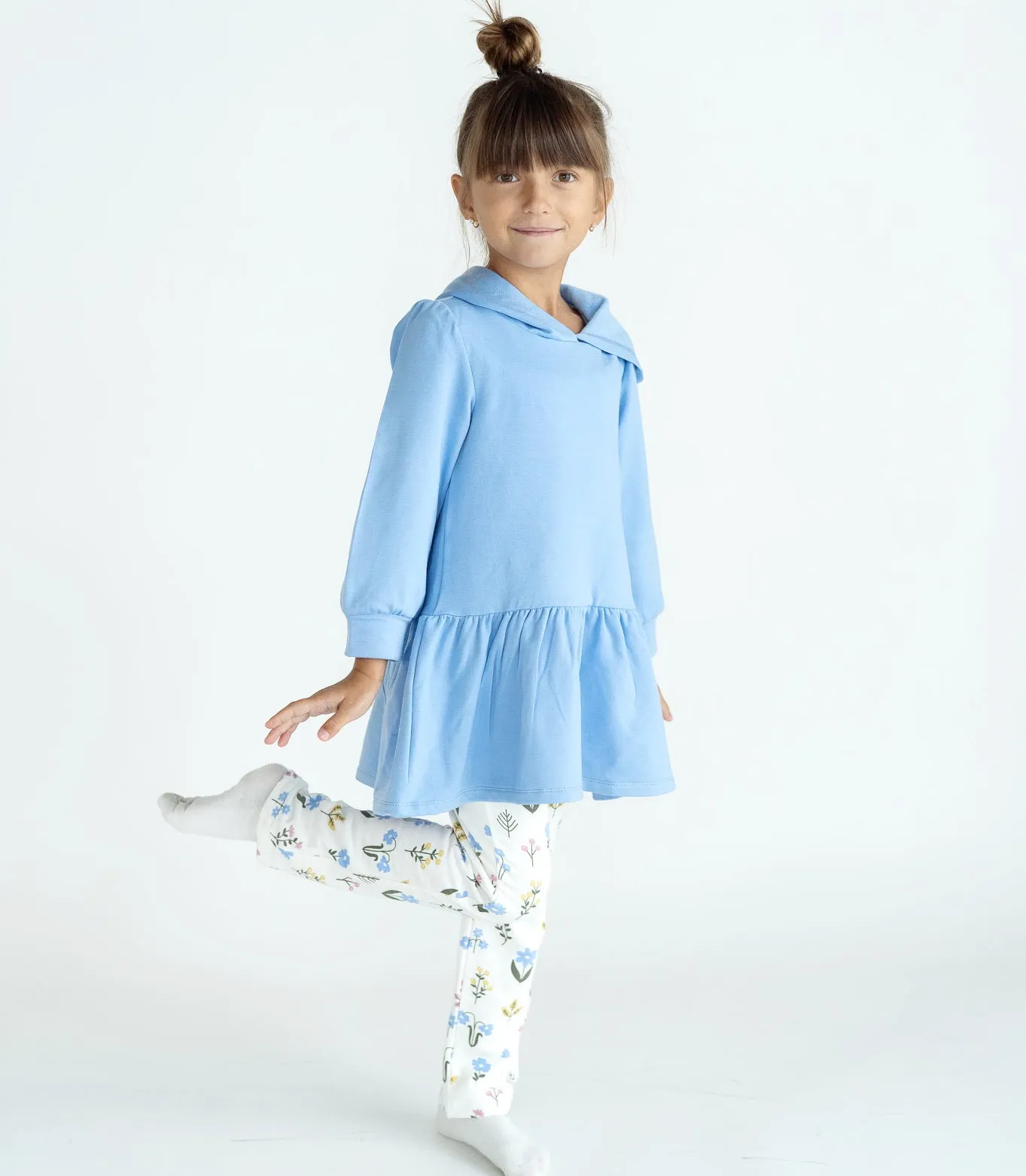 Bamboo Fleece Hooded Dress Vista