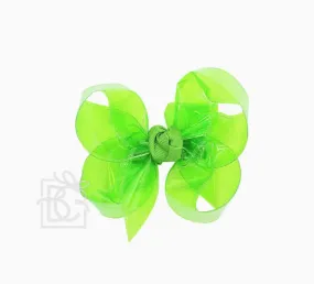 Large Waterproof Apple Green Bow Clip