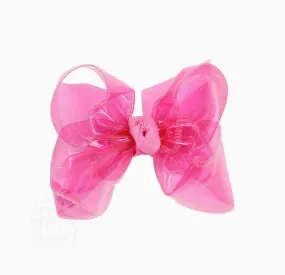 Beyond Creations Hot Pink Large Waterproof Bow Clip