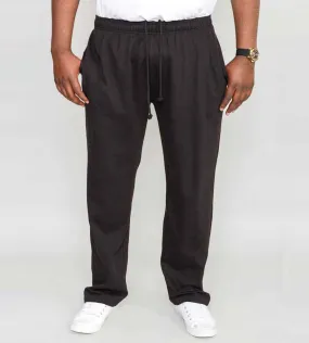 Big and Tall Men's Black Lightweight Fleece Jogging Bottoms(RORY BLACK)