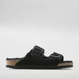 Birkenstock Arizona 752661 - Black Suede Shearling