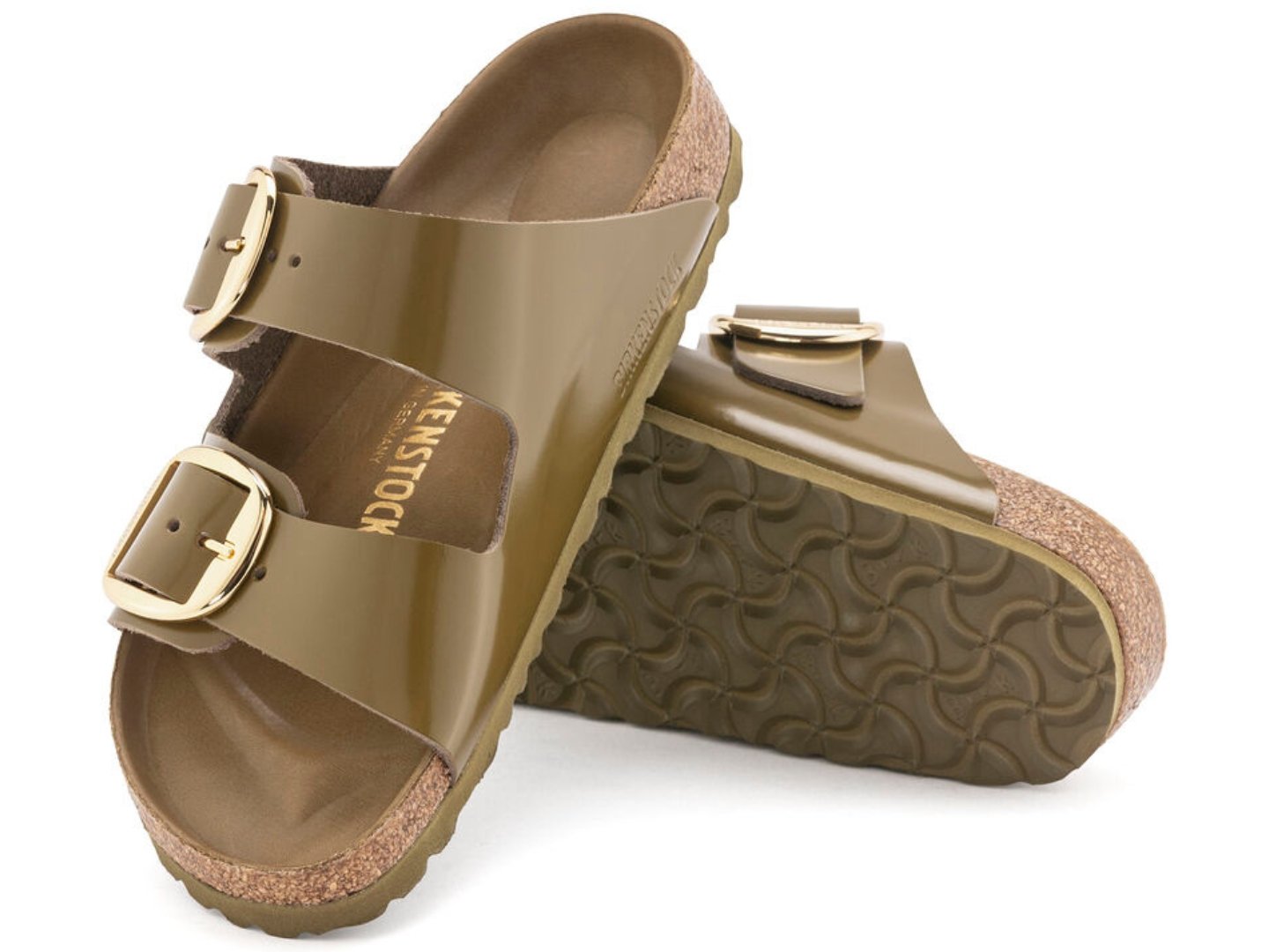 Birkenstock Arizona Big Buckle High Shine Mud Green