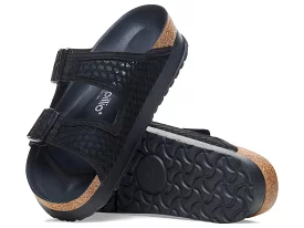 Birkenstock Arizona: Black Mesh Sandals