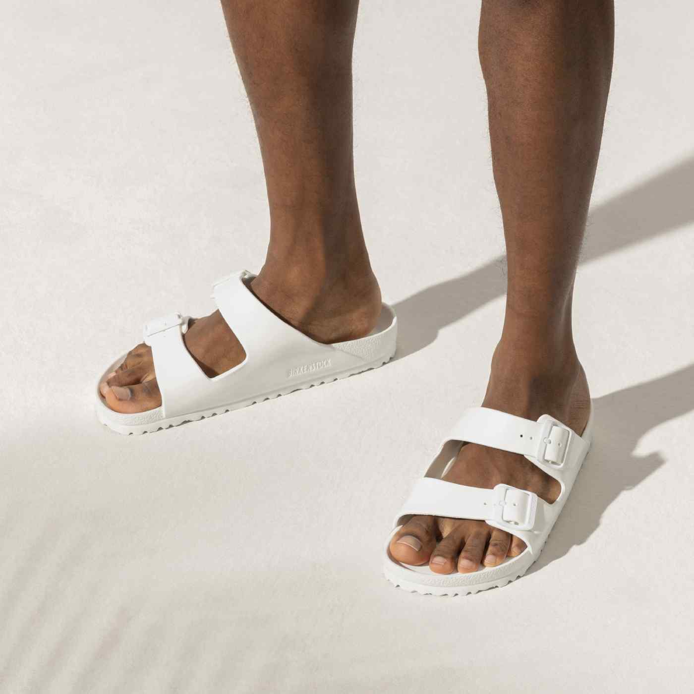 Birkenstock Arizona EVAs - White Narrow