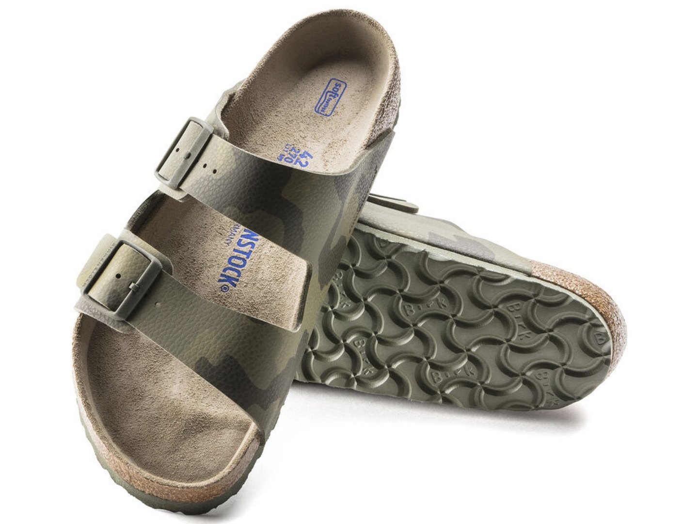 Birkenstock Arizona SFB Desert Soil Camo Green