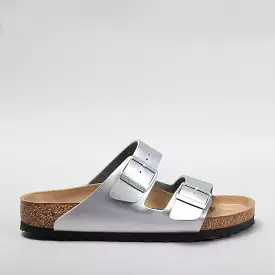 Birkenstock Arizona Silver Sandals