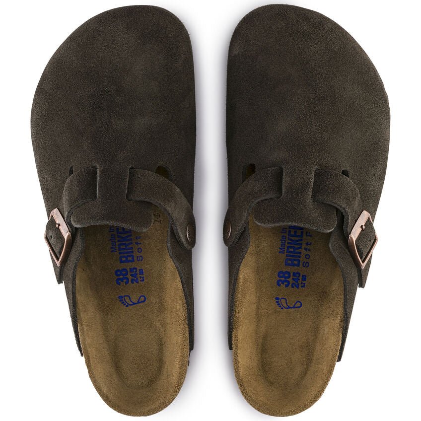 Birkenstock Boston Soft Footbed Mocha Suede - Online Shopping