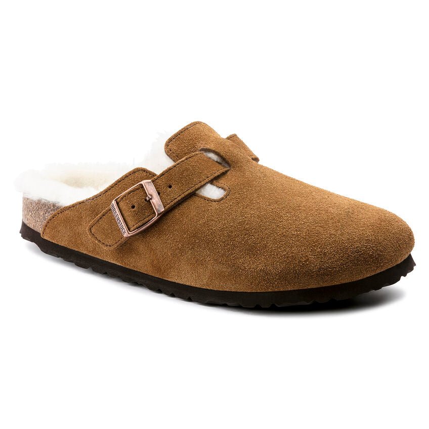 Birkenstock Boston Women's Shearling - Mink Suede