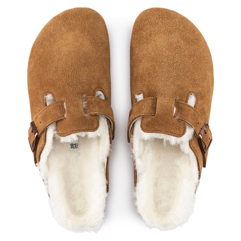 Birkenstock Boston Women's Shearling - Mink Suede