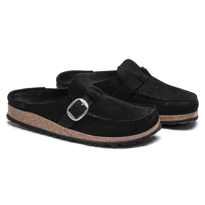 Birkenstock Buckley Black Suede Narrow - Women's.