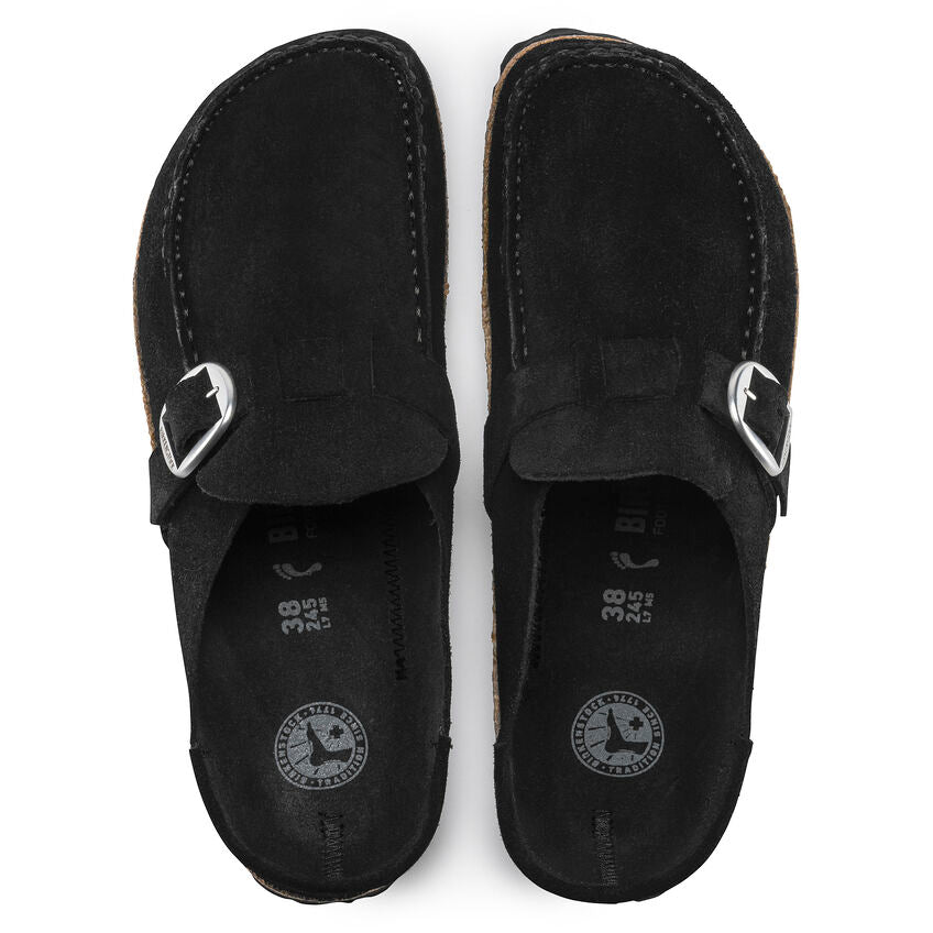 Birkenstock Buckley Black Suede Narrow - Women's.