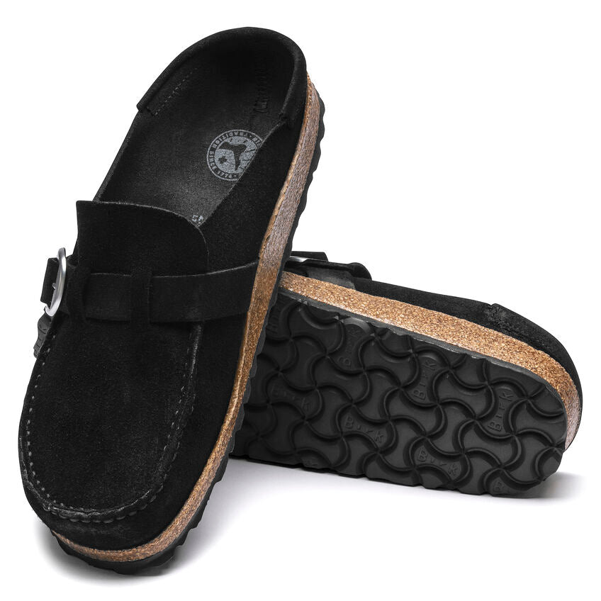 Birkenstock Buckley Black Suede Narrow - Women's.