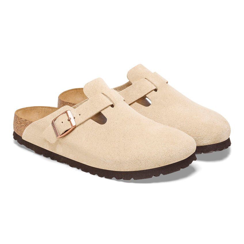 Birkenstock clogs Boston - Latte Cream Suede