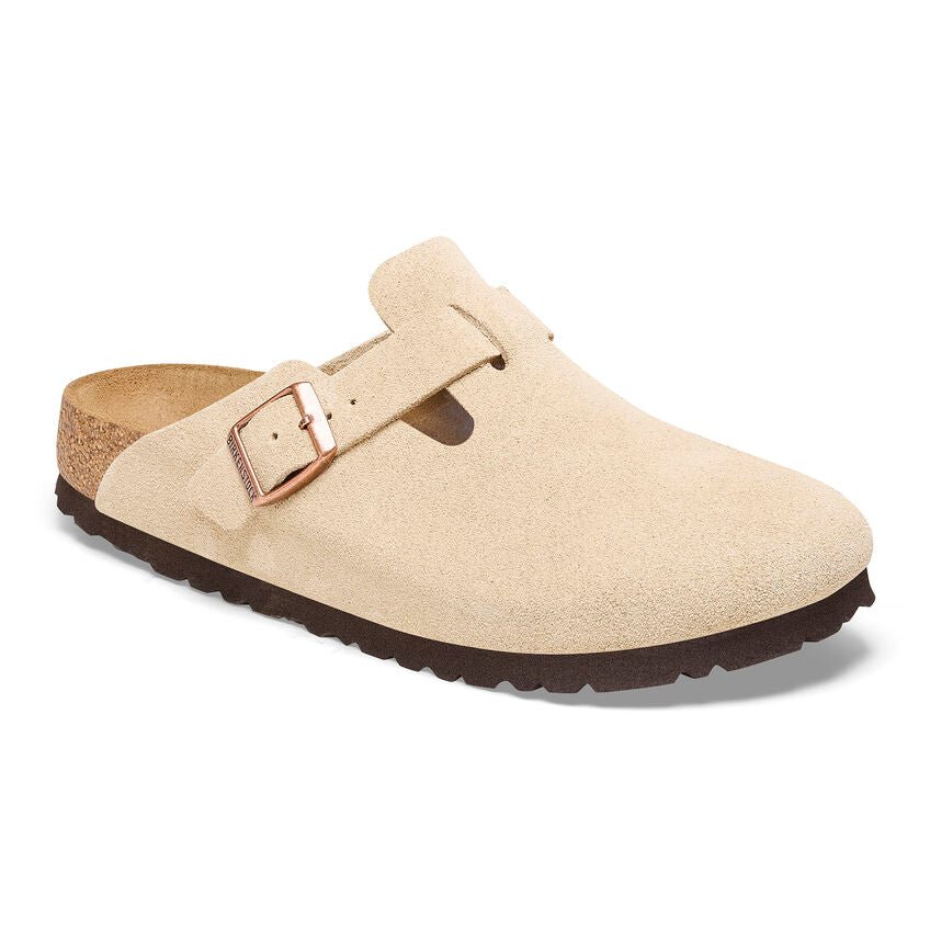 Birkenstock clogs Boston - Latte Cream Suede