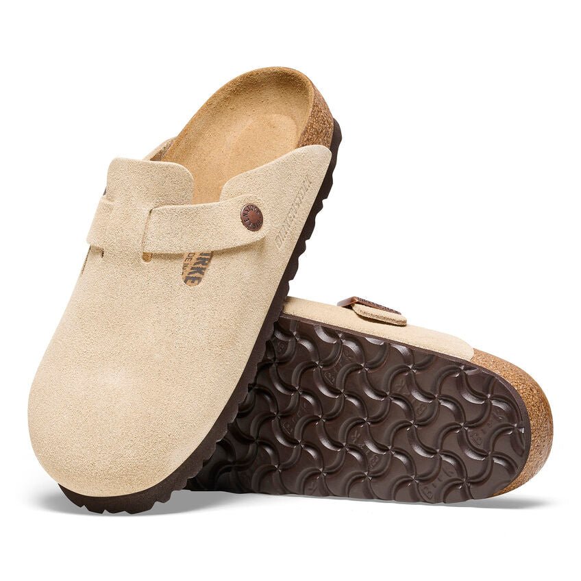 Birkenstock clogs Boston - Latte Cream Suede